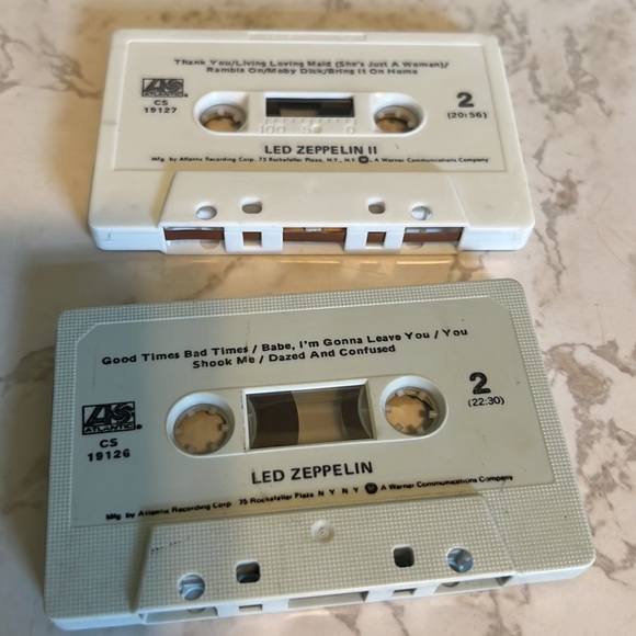 Led Zeppelin cassette tapes lot of 2 vintage tapes - Picture 11 of 16